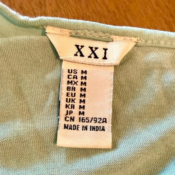 Forever21 Seafoam Green Top Size M - Picture 6 of 6